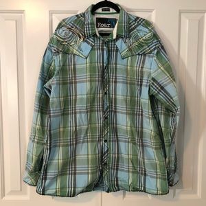 Men’s Roar button down shirt